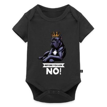Avant de demander Cane Corso Cane Corsos Corso Corso Héliceur - Body à manches courtes Premium Bébé - noir - Devant