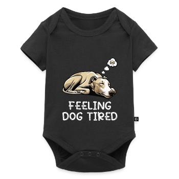 Se sentir fatigué Whippet Whippets Lévriers - Body à manches courtes Premium Bébé - noir - Devant