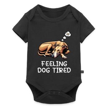 Se sentir fatigué Whippet Whippets Lévriers - Body à manches courtes Premium Bébé - noir - Devant