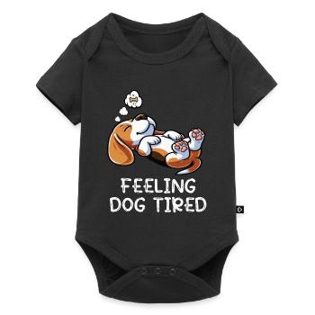 Feeling Dog Tired Beagle Beagle Owner Beagle Dog - Baby Premium short-sleeve bodysuit - black - Front