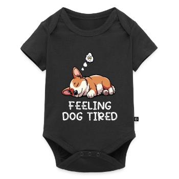 Feeling Dog Tired Corgi Corgis Welsh Corgi - Baby Premium short-sleeve bodysuit - black - Front