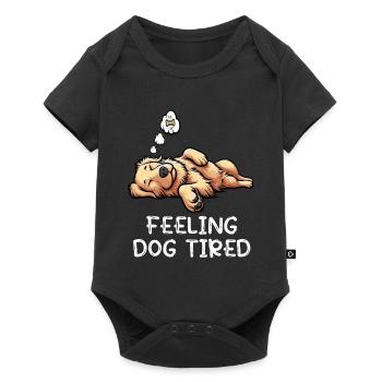 Golden Retriever Goldie Goldies fatigué - Body à manches courtes Premium Bébé - noir - Devant