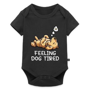 Golden Retriever Goldie Goldies fatigué - Body à manches courtes Premium Bébé - noir - Devant