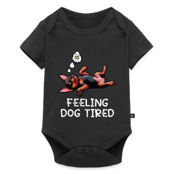 Feeling Dog Tired Miniature Pinscher Pinscher Minpin - Baby Premium short-sleeve bodysuit - black - Front