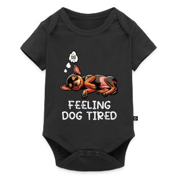 Feeling Dog Tired Miniature Pinscher Pinscher Minpin - Baby Premium short-sleeve bodysuit - black - Front
