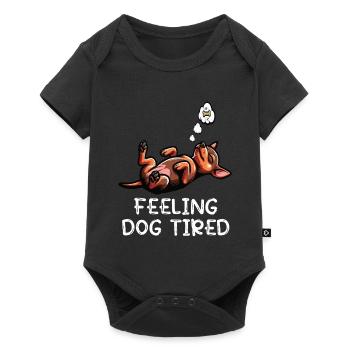 Feeling Dog Tired Miniature Pinscher Pinscher Minpin - Baby Premium short-sleeve bodysuit - black - Front