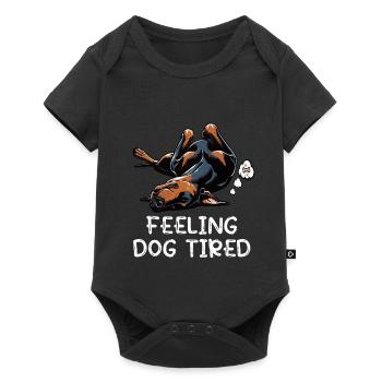 Feeling Dog Tired Doberman Doberman Owner - Baby Premium short-sleeve bodysuit - black - Front