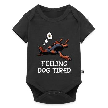 Feeling Dog Tired Doberman Doberman Owner - Baby Premium short-sleeve bodysuit - black - Front