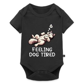 Feeling Dog Tired Husky Huskies Husky Owner - Baby Premium short-sleeve bodysuit - black - Front