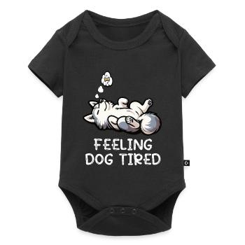 Feeling Dog Tired Husky Huskies Husky Owner - Baby Premium short-sleeve bodysuit - black - Front