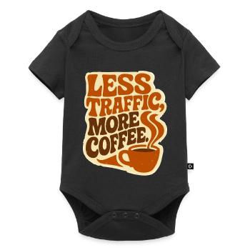 Zéro Transport, Max Caféine : Le Workflow Ultime - Body à manches courtes Premium Bébé - noir - Devant