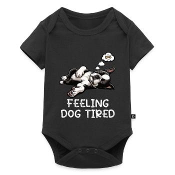 Feeling Dog Tired Boston Terrier Bostie Owner - Baby Premium short-sleeve bodysuit - black - Front