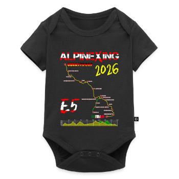 E5 Oberstdorf Merano 2026 - Baby Premium short-sleeve bodysuit - black - Front