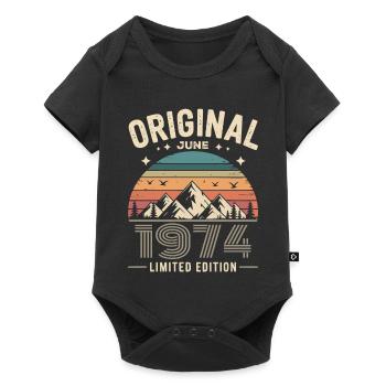Juni 1974 – Legende der Gipfel und Berge - Baby Premium Kurzarmbody - Schwarz - Vorne