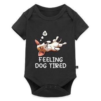 Se sentir fatigué par le chien Podenco Podencos Propriétaire de Podenco - Body à manches courtes Premium Bébé - noir - Devant