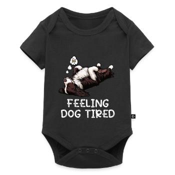 Feeling Dog Tired Münsterländer Münsterländerhund - Baby Premium short-sleeve bodysuit - black - Front