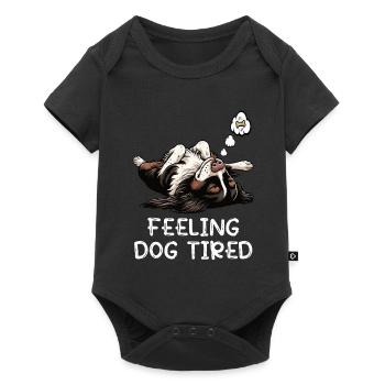 Feeling Dog Tired Münsterländer Münsterländerhund - Baby Premium short-sleeve bodysuit - black - Front