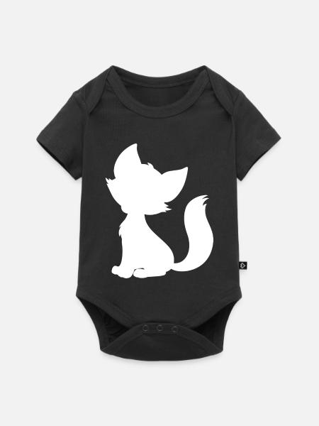 Mio_white - Baby Premium Kurzarmbody - Schwarz
