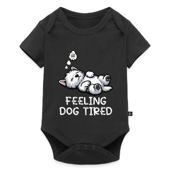 Westie, le West Highland terrier Fatigué par le chien - Body à manches courtes Premium Bébé - noir - Devant