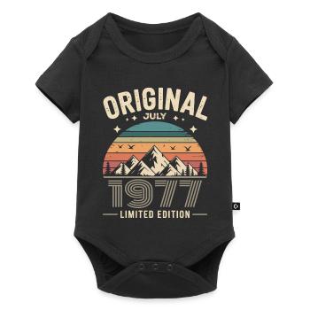 July 1977 – Legend of the Peaks and Mountains - Baby Premium short-sleeve bodysuit - black - Front
