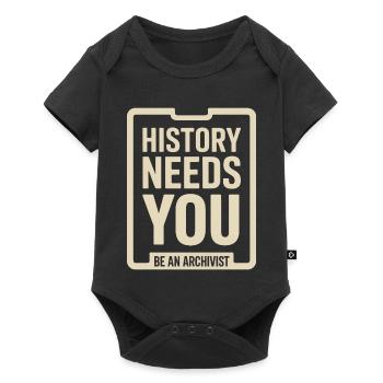 History Needs You: Be an Archivist - Baby Premium short-sleeve bodysuit - black - Front