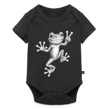 rainette - Body à manches courtes Premium Bébé - noir - Devant