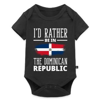Drapeau de la République dominicaine Dom Rep Pride - Body à manches courtes Premium Bébé - noir - Devant