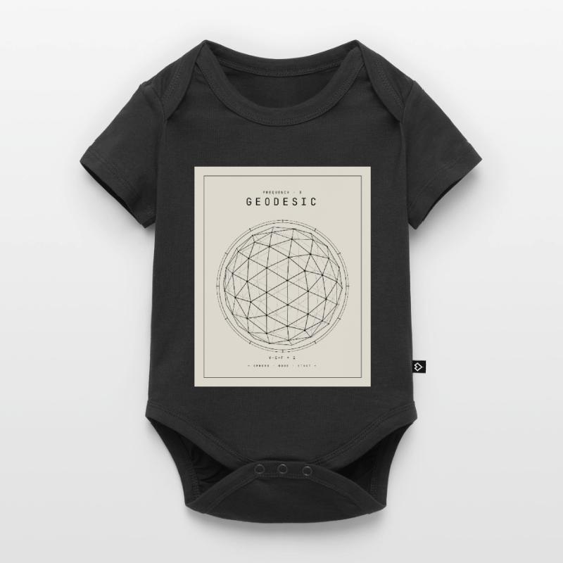 Geodesian Sphere Geometry Pattern Baby Premium short-sleeve bodysuit