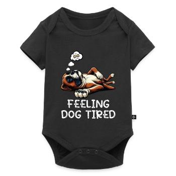 Feeling Dog Tired Boxer Boxer Dog German Boxer - Baby Premium short-sleeve bodysuit - black - Front