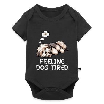 Se sentir fatigués par le chien Amoureux havanais havanais - Body à manches courtes Premium Bébé - noir - Devant