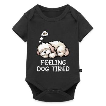 Se sentir fatigués par le chien Amoureux havanais havanais - Body à manches courtes Premium Bébé - noir - Devant