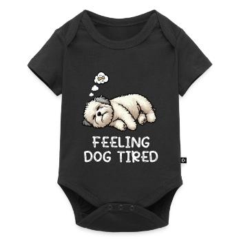 Se sentir fatigué Bolonka Zwetna Bolonka Propriétaire de Bolonka - Body à manches courtes Premium Bébé - noir - Devant