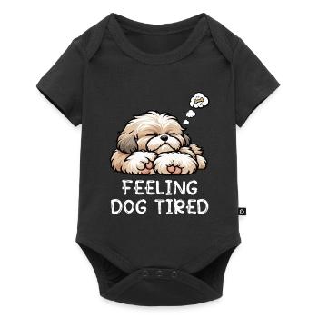 Se sentir fatigué Bolonka Zwetna Bolonka Propriétaire de Bolonka - Body à manches courtes Premium Bébé - noir - Devant