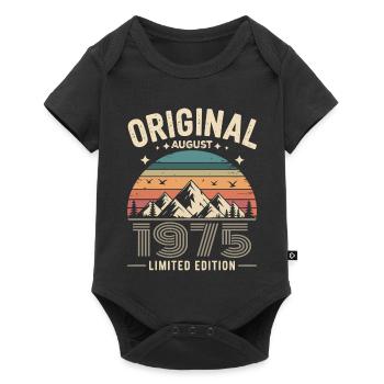 août 1975 – Légende des sommets et montagnes - Body à manches courtes Premium Bébé - noir - Devant