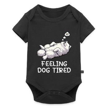 Feeling Dog Tired Samoyed Samoyed Lovers - Baby Premium short-sleeve bodysuit - black - Front