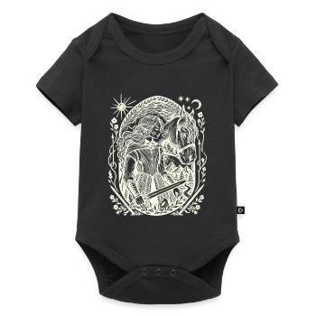 Moonlight Forest Magic Circle - Baby Premium short-sleeve bodysuit - black - Front