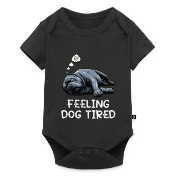 Feeling Dog Tired Cane Corso Italian Mastiff - Baby Premium short-sleeve bodysuit - black - Front