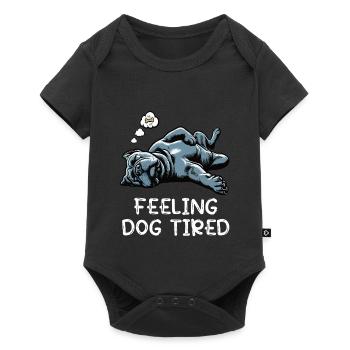 Feeling Dog Tired Cane Corso Italian Mastiff - Baby Premium short-sleeve bodysuit - black - Front
