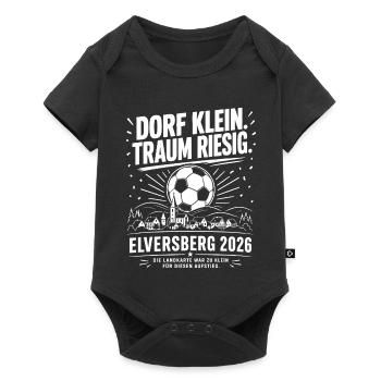 Dorf klein. Traum riesig. - Baby Premium Kurzarmbody - Schwarz - Vorne