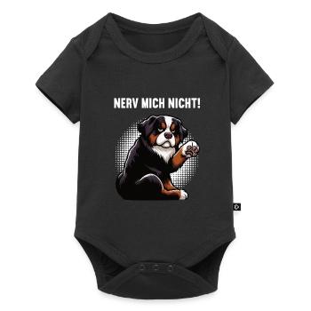 Nerv Mich Nicht Berner Sennenhund Sennenhunde  - Baby Premium Kurzarmbody - Schwarz - Vorne