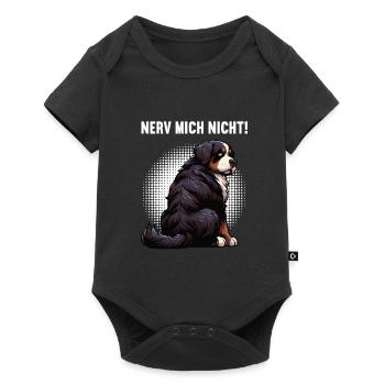 Nerv Mich Nicht Berner Sennenhund Sennenhunde  - Baby Premium Kurzarmbody - Schwarz - Vorne
