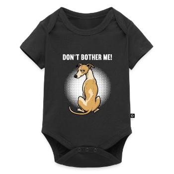 Ne me dérange pas, Whippet Greyhound Propriétaire de Whippet - Body à manches courtes Premium Bébé - noir - Devant