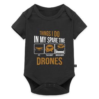 Drone Racing Things I Do In My Race Racing Machine - Baby Premium short-sleeve bodysuit - black - Front