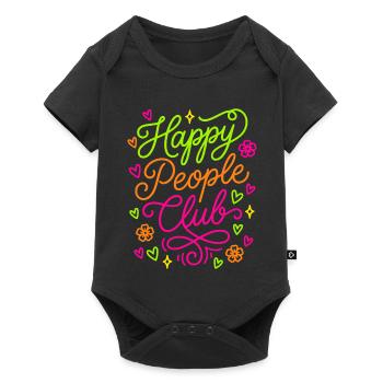 Happy People Club - Baby Premium short-sleeve bodysuit - black - Front