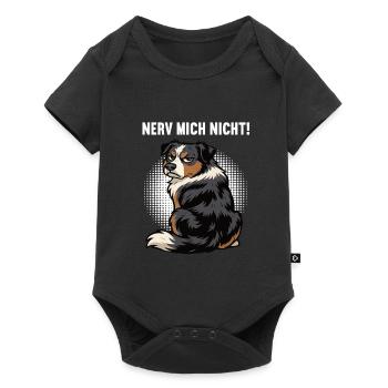 Nerv Mich Nicht Australian Shepherd Aussie Aussies - Baby Premium Kurzarmbody - Schwarz - Vorne