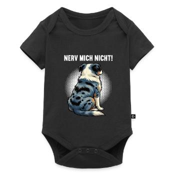 Nerv Mich Nicht Australian Shepherd Aussie Aussies - Baby Premium Kurzarmbody - Schwarz - Vorne