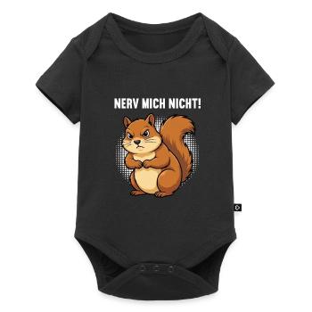 Nerv Mich Nicht Eichhörnchen Eichhorn Nagetier - Baby Premium Kurzarmbody - Schwarz - Vorne