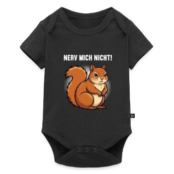 Nerv Mich Nicht Eichhörnchen Eichhorn Nagetier - Baby Premium Kurzarmbody - Schwarz - Vorne