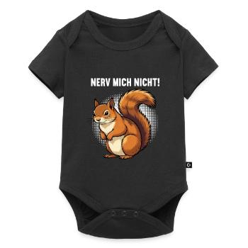 Nerv Mich Nicht Eichhörnchen Eichhorn Nagetier - Baby Premium Kurzarmbody - Schwarz - Vorne