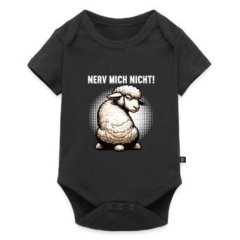 Nerv Mich Nicht Schaf Schafe Schäfer Schafhalter  - Baby Premium Kurzarmbody - Schwarz - Vorne